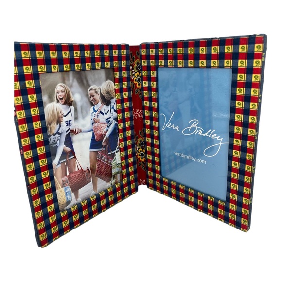 Vera Bradley Emily Double Picture Frame Quilted - Picture 2 of 4